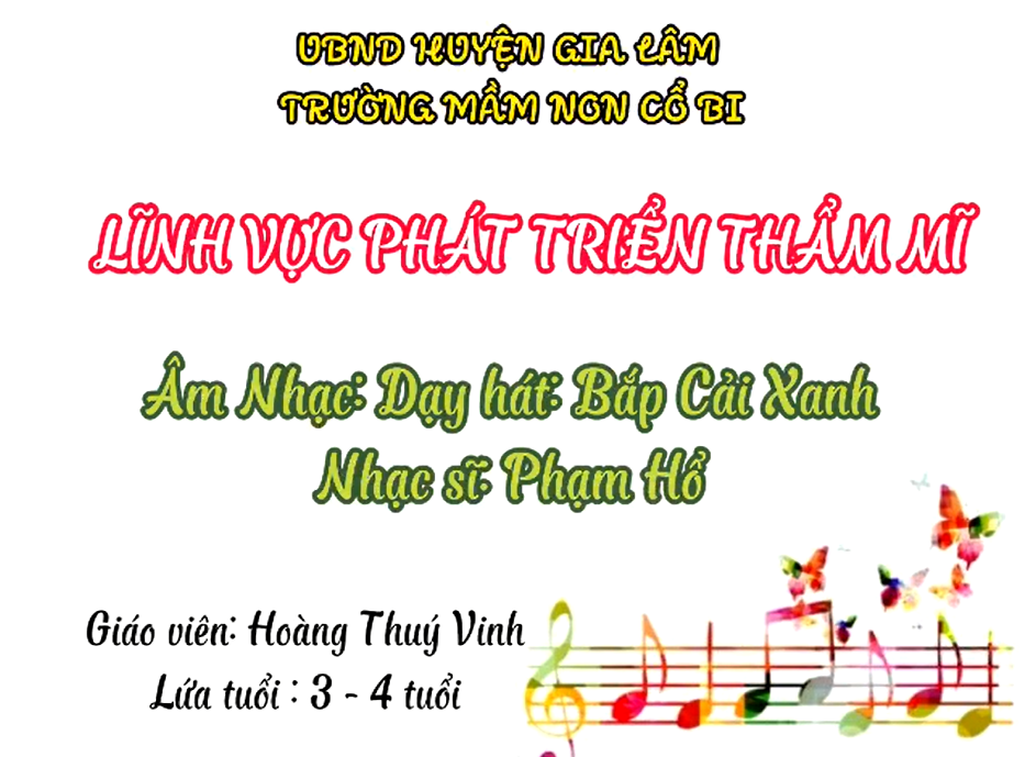 Dạy hát: Bắp cải xanh - MGB